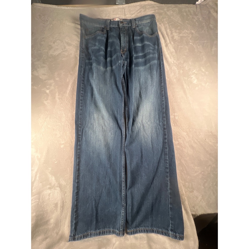 Levis 569 Loose Straight Leg Jeans Mens 34x34 Dark Wash Blue Denim Baggy Skater
